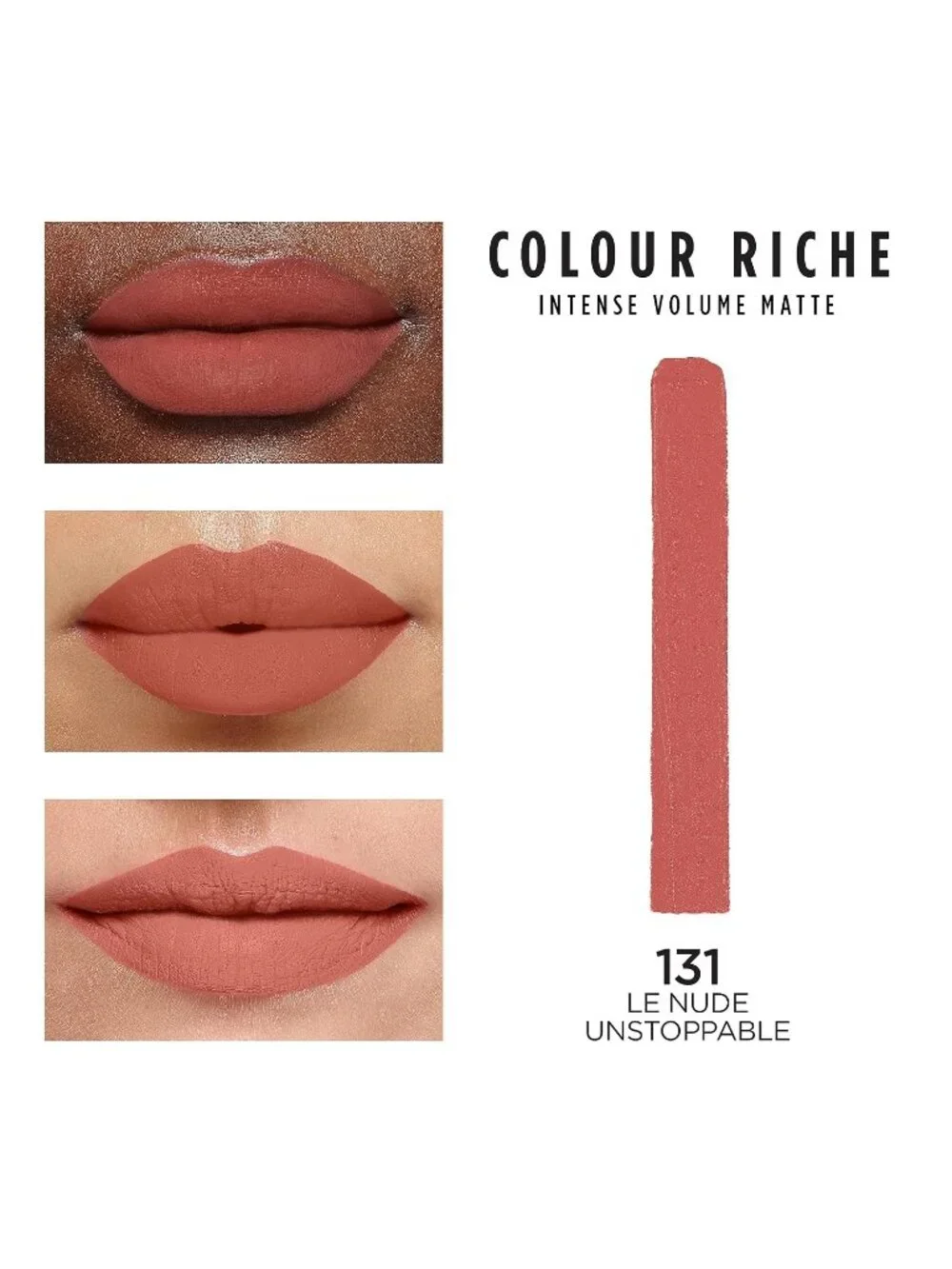 L'Oréal Paris Le Nude Unstoppable Riche Intense Volume Matte Longwear Lipstick